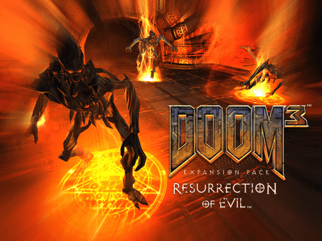 Doom 3 title screen for Xbox